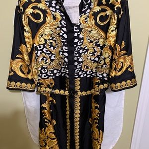 Versace shirt dress Abito Donna Tessuto size 48
